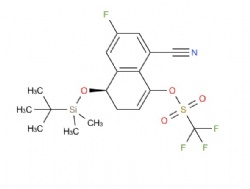 (4R)-4-[(tert-butyldimethylsilyl)oxy]-8-cyano-6-fluoro-3,4-dihydronaphthalen-1-yl trifluoromethanesulfonate