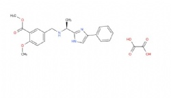 2-methoxy-5-{[(S)1-(4-phenyl1Himidazol-2-yl)-ethylamino]-methyl}-benzoic acid methyl ester oxalic acid