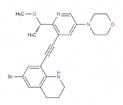 6-bromo-8-(2-{2-[(1S)-1-methoxyethyl]-5-(morpholin-4-yl)pyridin-3-yl}ethynyl)-1,2,3,4-tetrahydroquinoline