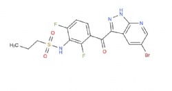 N-(3-(5-bromo-1H-pyrazolo[3,4-b]pyridine-3-carbonyl)-2,6-difluorophenyl)propane-1-sulfonamide