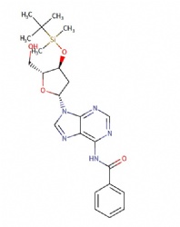 N-(9-((2R,4S,5R)-4-((tert-butyldimethylsilyl)oxy)-5-(hydroxymethyl)tetrahydrofuran-2-yl)-9H-purin-6-yl)benzamide