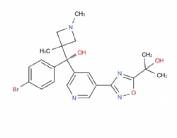 (R)-2-(3-(5-((4-bromophenyl)(1,3-dimethylazetidin-3-yl)(hydroxy)methyl)pyridin-3-yl)-1,2,4-oxadiazol-5-yl)propan-2-ol