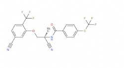 (S)-N-(2-cyano-1-(5-cyano-2-(trifluoromethyl)phenoxy)propan-2-yl)-4-((trifluoromethyl)thio)benzamide