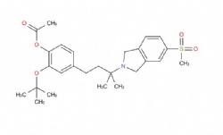 2-(tert-butoxy)-4-(3-methyl-3-(5-(methylsulfonyl)isoindolin-2-yl)butyl)phenyl acetate