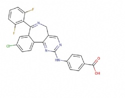 4-((9-chloro-7-(2,6-difluorophenyl)-5H-benzo[c]pyrimido[4,5-e]azepin-2-yl)amino)benzoic acid