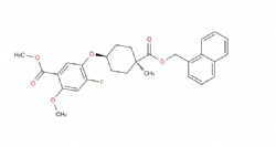 methyl 4-fluoro-2-methoxy-5-(((1s,4s)-4-methyl-4-((naphthalen-1-ylmethoxy)carbonyl)cyclohexyl)oxy)benzoate