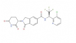 N-((R)-1-(3-chloropyridin-2-yl)-2,2,2-trifluoroethyl)-2-((S)-2,6-dioxopiperidin-3-yl)-1-oxoisoindoline-5-carboxamide
