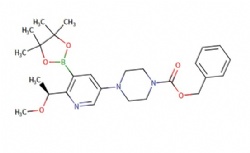 benzyl (S)-4-(6-(1-methoxyethyl)-5-(4,4,5,5-tetramethyl-1,3,2-dioxaborolan-2-yl)pyridin-3-yl)piperazine-1-carboxylate