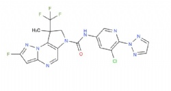 N-(5-chloro-6-(2H-1,2,3-triazol-2-yl)pyridin-3-yl)-2-fluoro-8-methyl-8-(trifluoromethyl)-7,8-dihydro-6H-pyrazolo[1,5-a]pyrrolo[2,3-e]pyrimidine-6-carboxamide