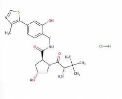 (2S,4R)-1-((S)-2-amino-3,3-dimethylbutanoyl)-4-hydroxy-N-(2-hydroxy-4-(4-methylthiazol-5-yl)benzyl)pyrrolidine-2-carboxamide hydrochloride