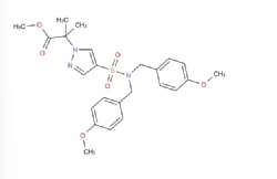 methyl 2-(4-(N,N-bis(4-methoxybenzyl)sulfamoyl)-1H-pyrazol-1-yl)-2-methylpropanoate