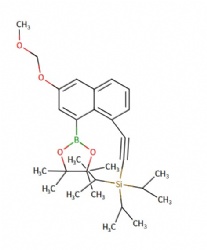 triisopropyl((6-(methoxymethoxy)-8-(4,4,5,5-tetramethyl-1,3,2-dioxaborolan-2-yl)naphthalen-1-yl)ethynyl)silane