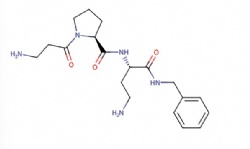 (S)-N-((S)-4-amino-1-(benzylamino)-1-oxobutan-2-yl)-1-(3-aminopropanoyl)pyrrolidine-2-carboxamide diacetate