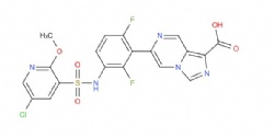 6-(3-((5-chloro-2-methoxypyridine)-3-sulfonamido)-2,6-difluorophenyl)imidazo[1,5-a]pyrazine-1-carboxylic acid