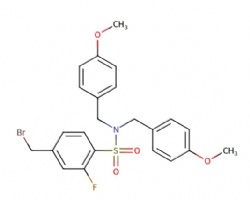 4-(bromomethyl)-2-fluoro-N,N-bis(4-methoxybenzyl)benzenesulfonamide