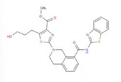methyl 2-(8-(benzo[d]thiazol-2-ylcarbamoyl)-3,4-dihydroisoquinolin-2(1H)-yl)-5-(3-hydroxypropyl)thiazole-4-carboxylate