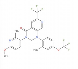 3-(6-methoxy-2-methylpyridin-3-yl)-1-(2-methyl-4-(trifluoromethoxy)phenyl)-6-(trifluoromethyl)-2,3-dihydropyrido[3,4-d]pyrimidin-4(1H)-one