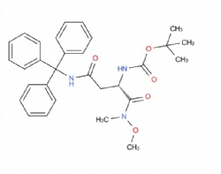 tert-butyl (S)-(1-(methoxy(methyl)amino)-1,4-dioxo-4-(tritylamino)butan-2-yl)carbamate