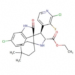 ethyl (3'R,4'S,5'R)-6''-chloro-4'-(2-chloro-3-fluoropyridin-4-yl)-4,4-dimethyl-2''-oxodispiro[cyclohexane-1,2'-pyrrolidine-3',3''-indoline]-5'-carboxylate