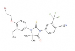 4-(3-(4-(2-bromoethoxy)-3-ethylphenyl)-4,4-dimethyl-5-oxo-2-thioxoimidazolidin-1-yl)-2-(trifluoromethyl)benzonitrile