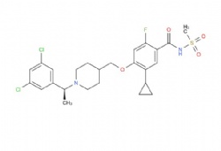 (S)-5-cyclopropyl-4-((1-(1-(3,5-dichlorophenyl)ethyl)piperidin-4-yl)methoxy)-2-fluoro-N-(methylsulfonyl)benzamide