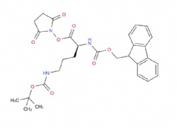 2,5-dioxopyrrolidin-1-yl (S)-2-((((9H-fluoren-9-yl)methoxy)carbonyl)amino)-5-((tert-butoxycarbonyl)amino)pentanoate