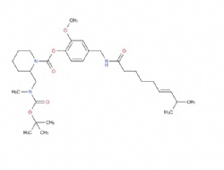 (E)-2-methoxy-4-((8-methylnon-6-enamido)methyl)phenyl 2-(((tert-butoxycarbonyl)(methyl)amino)methyl)piperidine-1-carboxylate