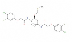 2-(4-chloro-3-fluorophenoxy)-N-[(3S)-4-[[2-(4-chloro-3-fluorophenoxy)acetyl]amino]-3-(methylsulfanylmethoxy)-1-bicyclo[2.2.2]octanyl]acetamide