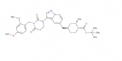 tert-butyl (2S,4R)-4-((3-(3-(2,4-dimethoxybenzyl)-2,4-dioxotetrahydropyrimidin-1(2H)-yl)pyrazolo[1,5-a]pyridin-5-yl)methyl)-2-methylpiperidine-1-carboxylate