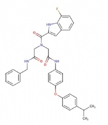 N-(2-(benzylamino)-2-oxoethyl)-7-fluoro-N-(2-((4-(4-isopropylphenoxy)phenyl)amino)-2-oxoethyl)-1H-indole-2-carboxamide