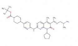 tert-butyl (E)-4-(6-((6-(1-((2-aminopropyl)imino)ethyl)-8-cyclopentyl-5-methyl-7-oxo-7,8-dihydropyrido[2,3-d]pyrimidin-2-yl)amino)pyridin-3-yl)piperazine-1-carboxylate