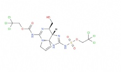2,2,2-trichloroethyl ((3aS,4R,10aR)-4-(hydroxymethyl)-6-(((2,2,2-trichloroethoxy)carbonyl)amino)-3a,4-dihydro-1H,8H-pyrrolo[1,2-c]purin-2-yl)sulfamate