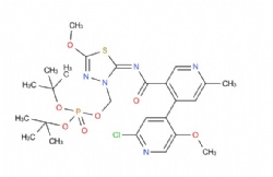 (Z)-di-tert-butyl ((2-((2'-chloro-5'-methoxy-6-methyl-[4,4'-bipyridine]-3-carbonyl)imino)-5-methoxy-1,3,4-thiadiazol-3(2H)-yl)methyl) phosphate
