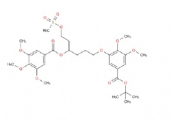 6-(5-(tert-butoxycarbonyl)-2,3-dimethoxyphenoxy)-1-((methylsulfonyl)oxy)hexan-3-yl 3,4,5-trimethoxybenzoate