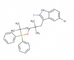 5-bromo-3-[3-[(tert-butyldiphenylsilyl)oxy]-2,2-dimethylpropyl]-2-iodo-1H-indole