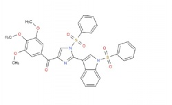 (1-(phenylsulfonyl)-2-(1-(phenylsulfonyl)-1H-indol-3-yl)-1H-imidazol-4-yl)(3,4,5-trimethoxyphenyl)methanone