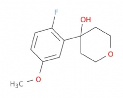 4-(2-fluoro-5-methoxyphenyl)tetrahydro-2H-pyran-4-ol