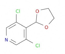 3,5-dichloro-4-(1,3-dioxolan-2-yl)pyridine