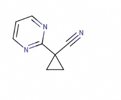 1-(Pyrimidin-2-yl)cyclopropane-1-carbonitrile