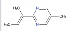 (E)-2-(but-2-en-2-yl)-5-methylpyrimidine