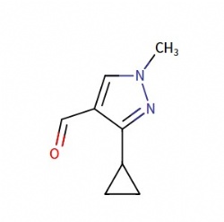 3-cyclopropyl-1-methyl-1H-pyrazole-4-carbaldehyde