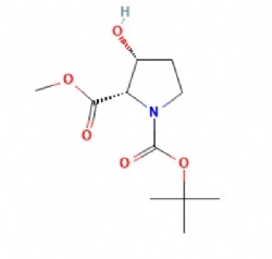 1,2-Pyrrolidinedicarboxylic acid, 3-hydroxy-, 1-(1,1-dimethylethyl) 2-methyl ester, (2R,3S)-rel-