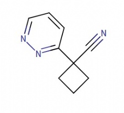 1-(pyridazin-3-yl)cyclobutane-1-carbonitrile