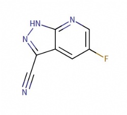 5-Fluoro-1H-pyrazolo[3,4-b]pyridine-3-carbonitrile