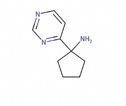 1-(Pyrimidin-4-yl)cyclopentan-1-amine