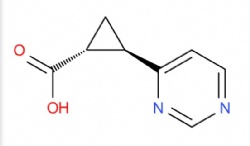 (1R,2R)-2-(Pyrimidin-4-yl)cyclopropane-1-carboxylic acid