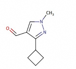 3-cyclobutyl-1-methyl-1H-pyrazole-4-carbaldehyde