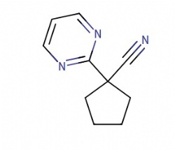 1-(pyrimidin-2-yl)cyclopentane-1-carbonitrile