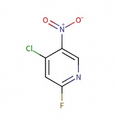 4-chloro-2-fluoro-5-nitro-pyridine