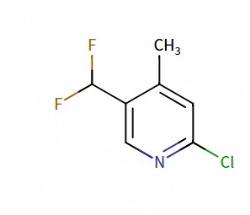 2-chloro-5-(difluoromethyl)-4-methylpyridine